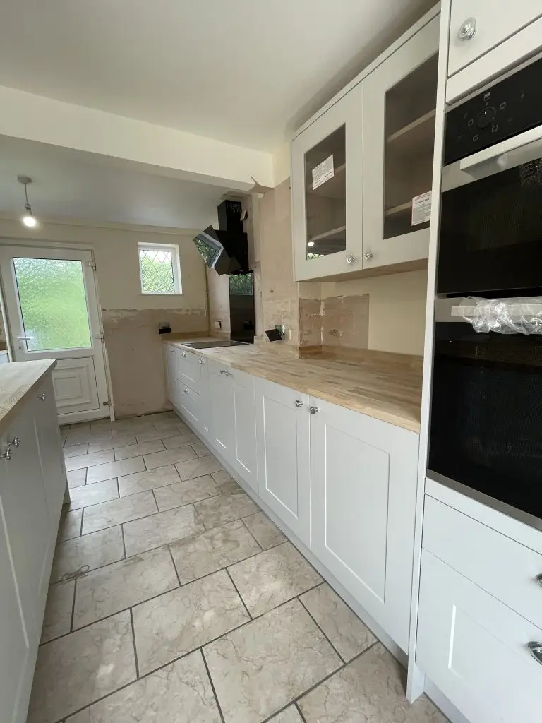 Traditional shaker kitchen fitted in Merseyside home